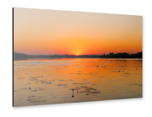 Alu-Dibond "An Okavango Sunset" 30x20 cm artboxONE