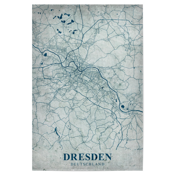 Poster 30x20 cm "Dresdner Vintage Stadtplan" artboxONE - Städte / Dresden,Kartografie