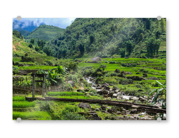 Acrylglasbild "Die Landschaft bei Sapa" artboxONE - Natur,Reise / Asien