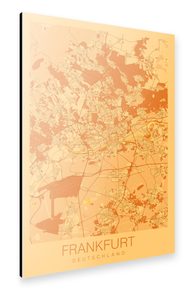 Alu-Dibond "Frankfurt am Main CIty" 30x20 cm artboxONE