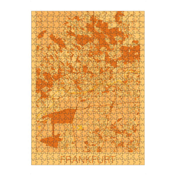 Puzzle Ravensburger "Frankfurt am Main CIty" artboxONE - Städte / Frankfurt,Kartografie