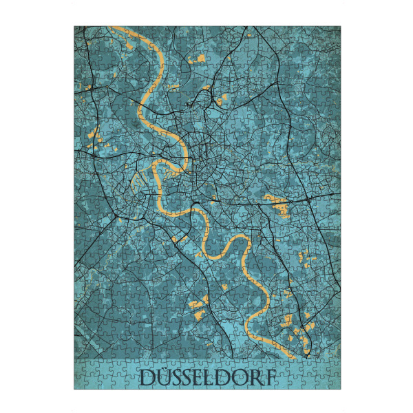 artboxONE Puzzle "Düsseldorf als Vintage Stadtplan" artboxONE - Städte / Düsseldorf,Kartografie