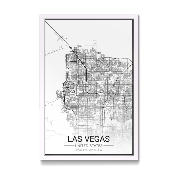 Galerie-Print "Map von Las Vegas" 30x20 cm artboxONE