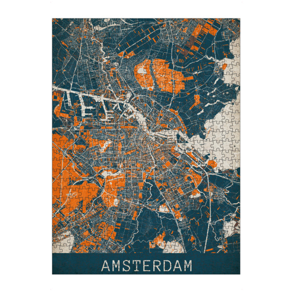 artboxONE Puzzle "Vintage City Map Amsterdam" artboxONE - Städte / Amsterdam,Kartografie