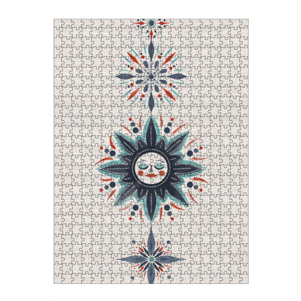 Puzzle Ravensburger "Winterhimmel" artboxONE - Abstrakt - Himmel,Magie,Sonne,Sterne,Schnee,Schneeflocke,Winter,Urlaub,Weihnachten - Bild himmel