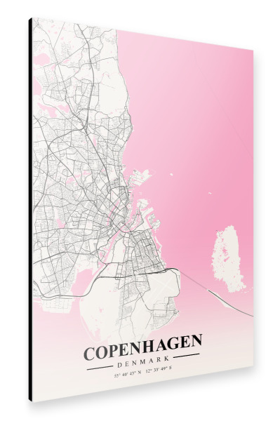 Alu-Dibond "Kopenhagen Dänemark" 30x20 cm artboxONE