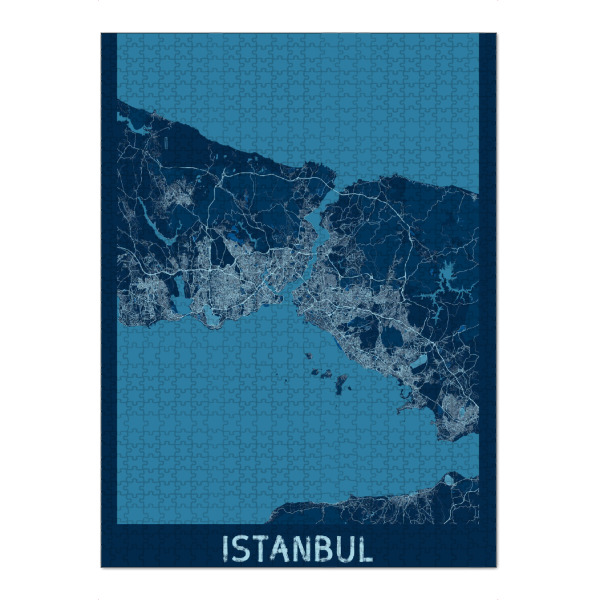 Puzzle Ravensburger "Istanbul Map" artboxONE - Städte / Istanbul,Kartografie