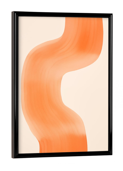 Poster mit schwarzem Rahmen "Peach street" artboxONE - Abstrakt,Geometrie