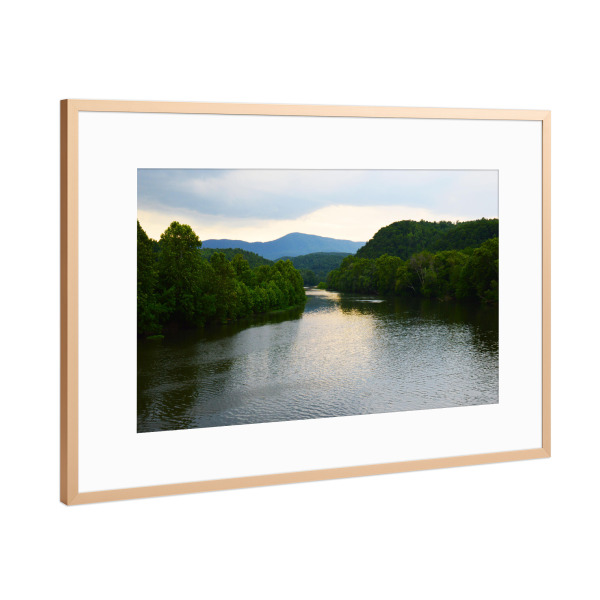 Poster mit Rahmen Kupfer "James River @ Virgina" artboxONE - Natur,Reise,Reise / Länder