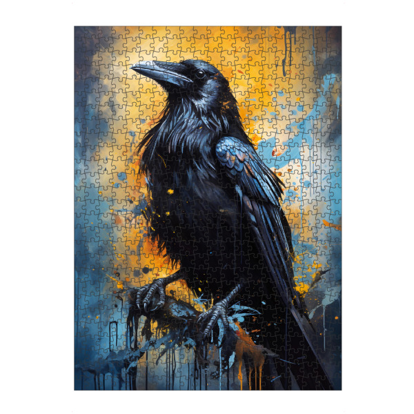 Puzzle Ravensburger "Raven Fantasy (matart)" artboxONE - Tiere - Rabe,Raben,Tier,Tiere,Vogel,Vögel,Natur,Abstrakt,Fantasie - Bild rabe