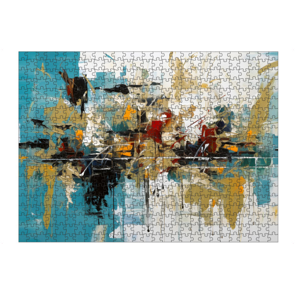 Puzzle Ravensburger "Abstrakte Explosion" artboxONE - Abstrakt,Geometrie,Marmor