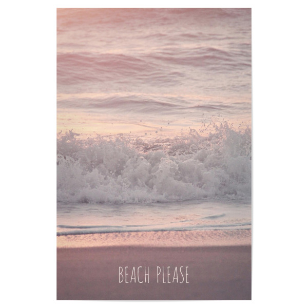 Poster "Strand "Beach Please" artboxONE - Typografie,Natur,Reise / Strand und Meer,Für Mama,Für Papa