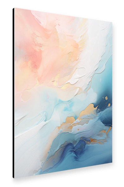 Alu-Dibond "Abstract desert city fluid shapes" 30x20 cm artboxONE