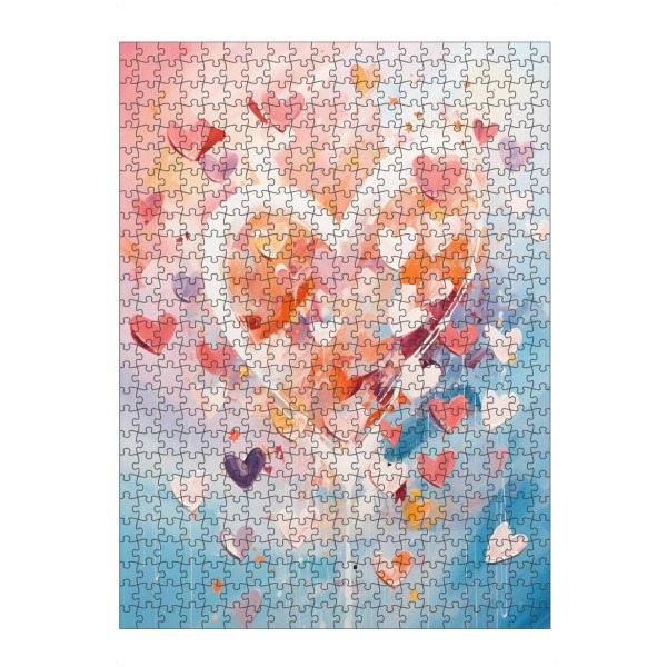 Puzzle Ravensburger "Pastellherzenmalerei" artboxONE - Liebe