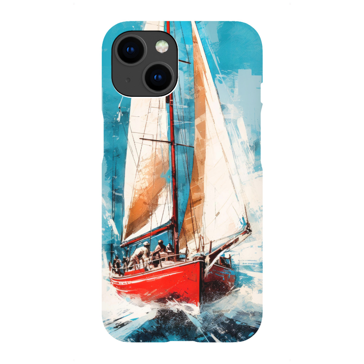 iPhone "Yacht-Rennboote S" Premium-Case Handyhülle artboxONE