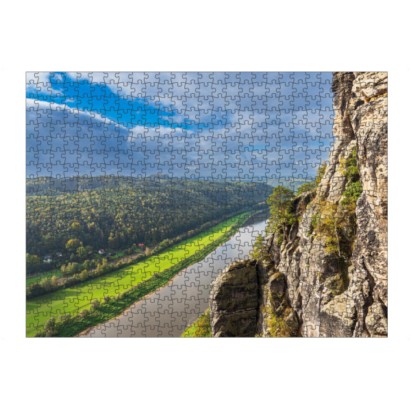 Puzzle Ravensburger "Elbe und Sächsische Schweiz" artboxONE - Natur,Reise