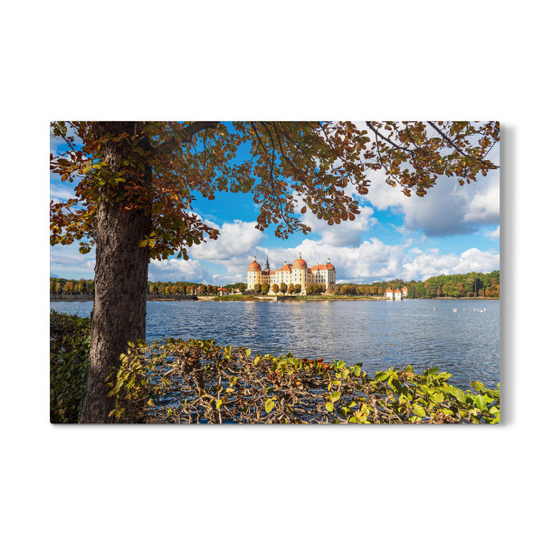Galerie-Print "Schloss, Teich, Bäume" 30x20 cm artboxONE