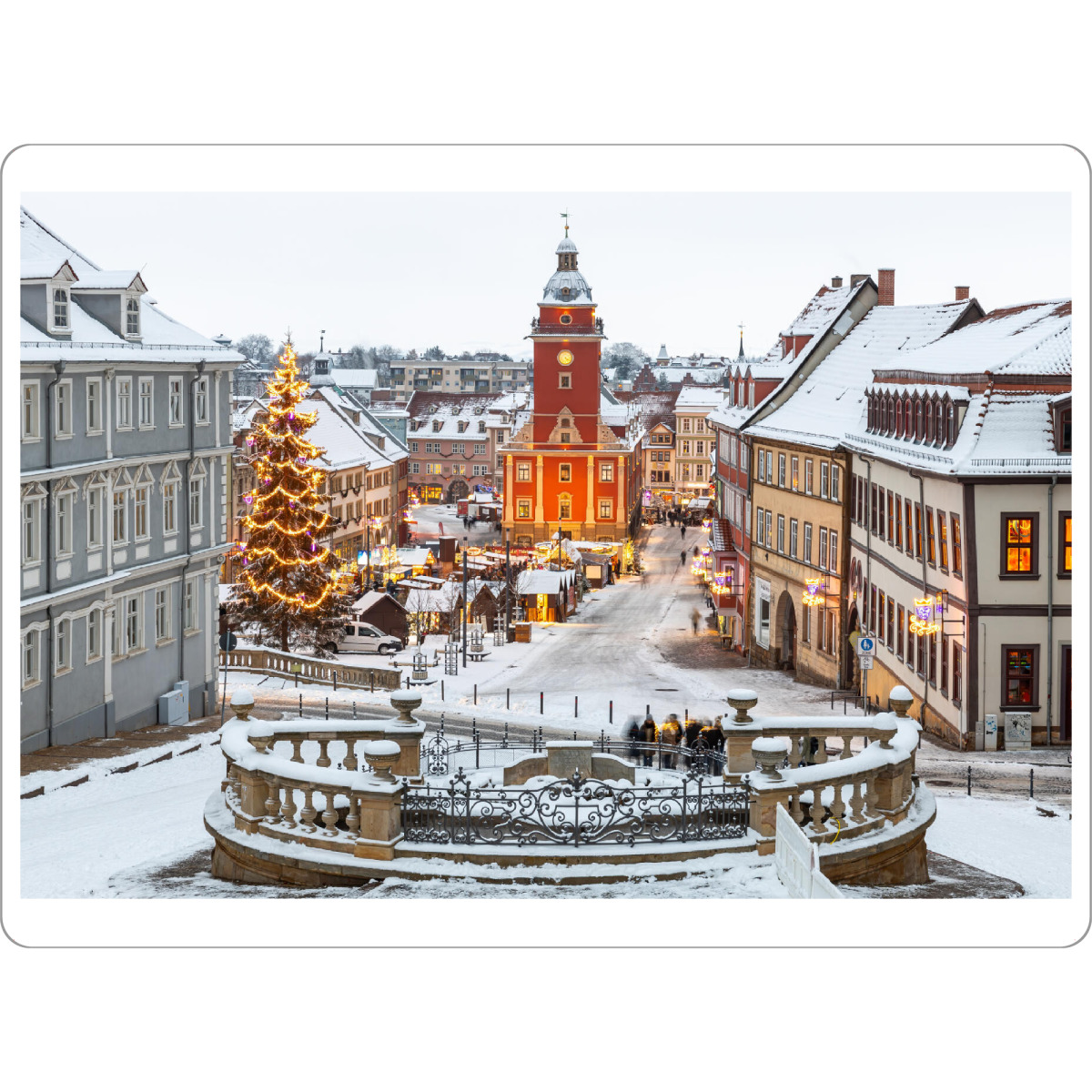 Tischset "Winterliches Gotha" artboxONE - Architektur