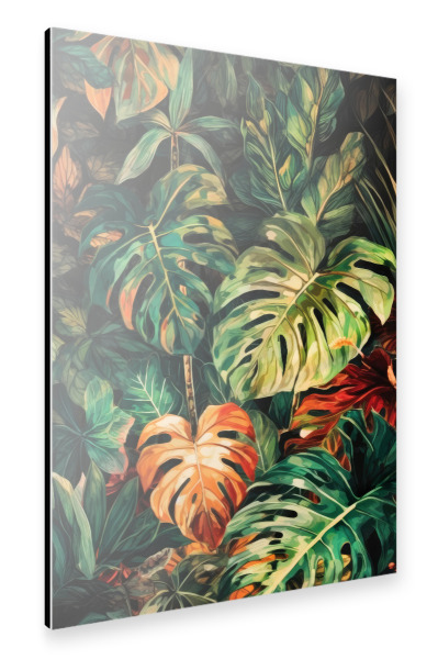 Alu-Dibond "Blumenblätter Kunst L" 30x20 cm artboxONE