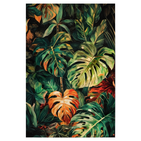 Poster "Blumenblätter Kunst L" artboxONE - Natur,Floral - Natur,Blumen,Blumen,Botanisch,Blätter,Blatt,Blumen