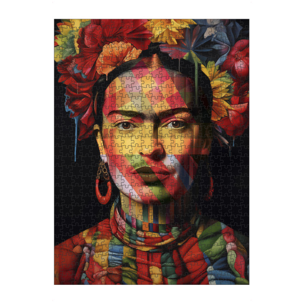 artboxONE Puzzle "Frida Kahlo Farben" artboxONE - Floral,Menschen