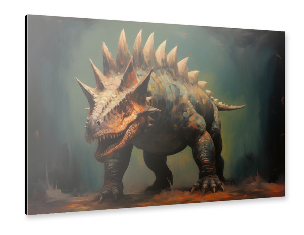 Alu-Dibond "Stegosaurus-Gemälde" 30x20 cm artboxONE