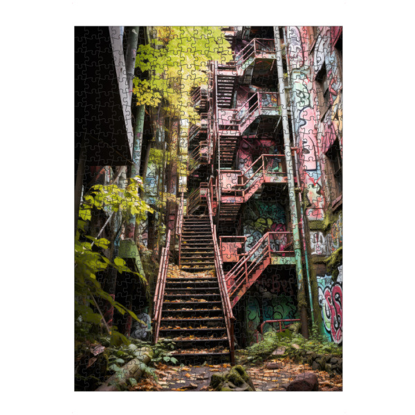 Puzzle Ravensburger "Lost Place Hochhaus" artboxONE - Streetart