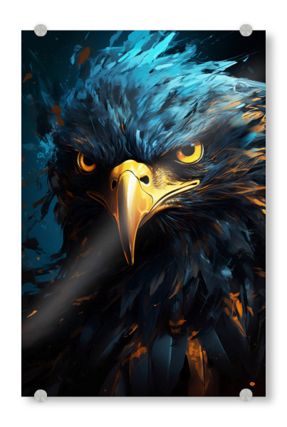 Acrylglasbild "Eagle Fantasy (matart)" artboxONE - Tiere - Adler,Vogel,Vögel,Tier,Tiere,Wild,Abstrakt,Fantasie