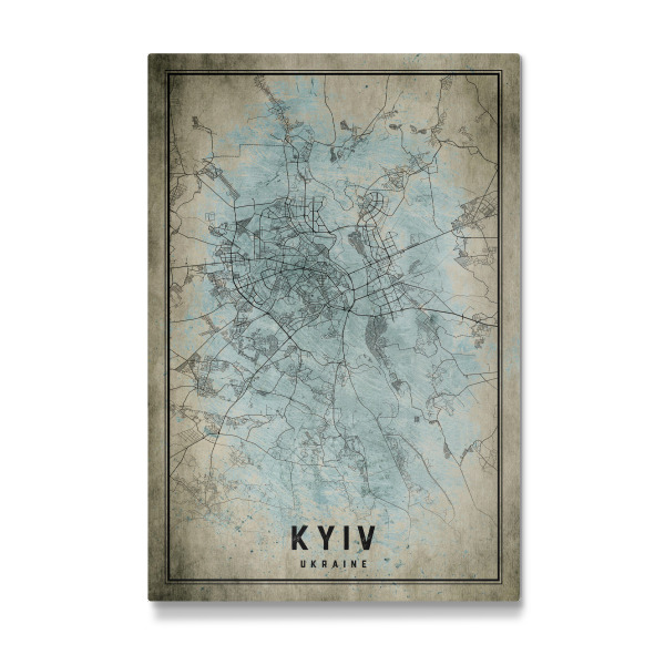 Galerie-Print "Kiew Vintage Stadt Map" 30x20 cm artboxONE