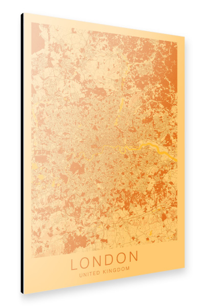 Alu-Dibond "Stadt London City" 30x20 cm artboxONE