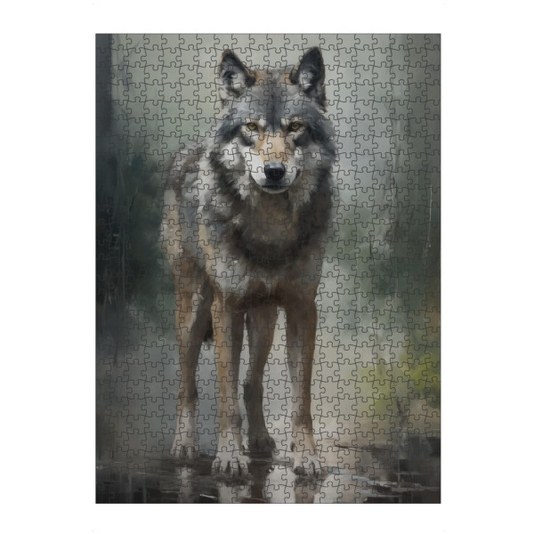 artboxONE Puzzle "Großer grauer Wolf" artboxONE - Natur,Tiere