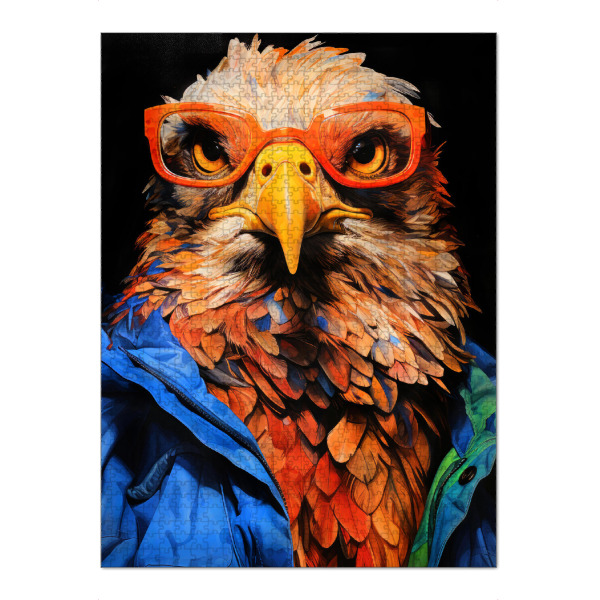 Puzzle Ravensburger "Adler-Tierkunst A" artboxONE - Tiere - Adler,Vogel,Tier,Tiere,Grafik,Illustration - Bild adler