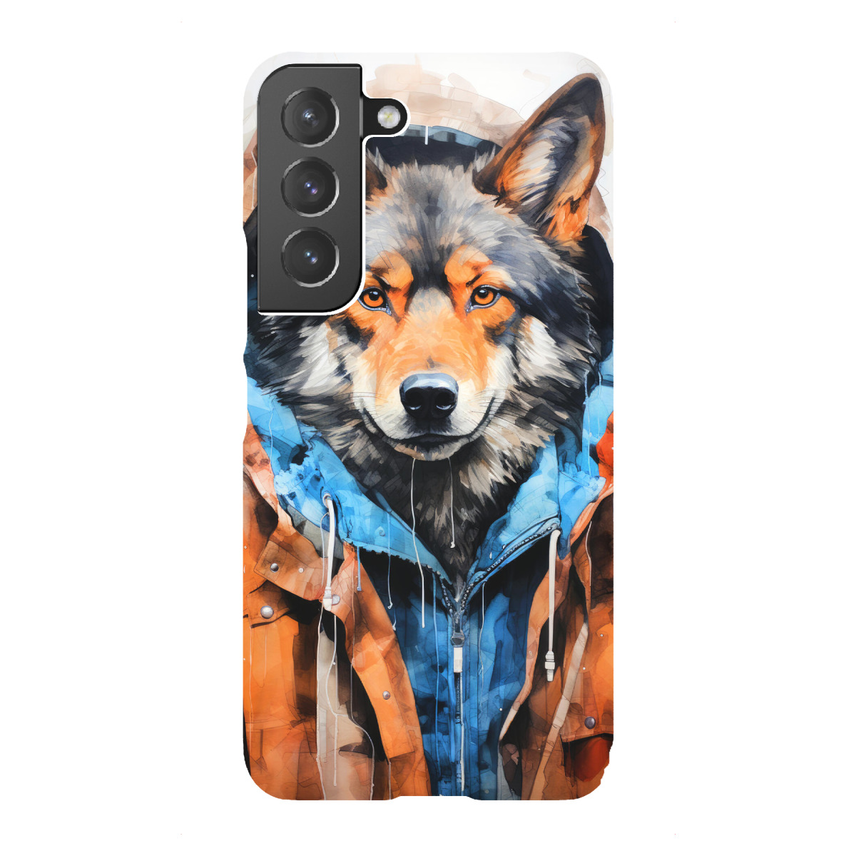 Samsung Galaxy "Wolf Tierkunst E" Premium-Case Handyhülle artboxONE