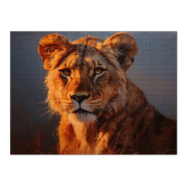 Puzzle Ravensburger "Porträt eines weiblichen Löwen" artboxONE - Natur,Tiere