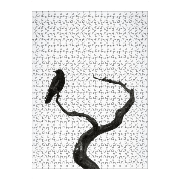 Puzzle Ravensburger "Schwarzer Vogel auf der Hut" artboxONE - Natur,Tiere