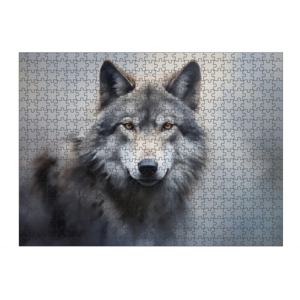 Puzzle Ravensburger "Porträt eines grauen Wolfes" artboxONE - Natur,Tiere