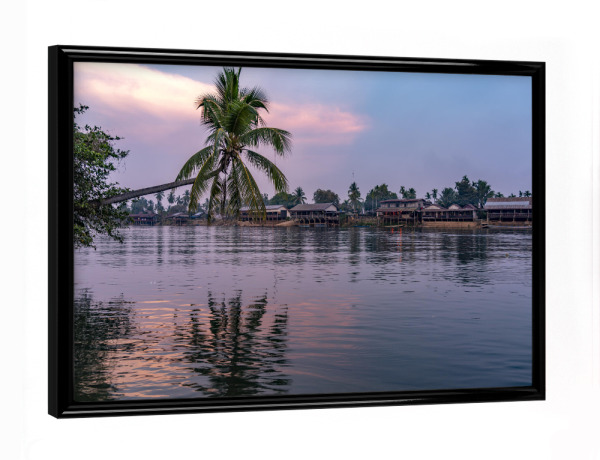 Poster mit schwarzem Rahmen "4000 Inseln Laos" artboxONE - Natur,Reise / Strand und Meer,Reise / Asien