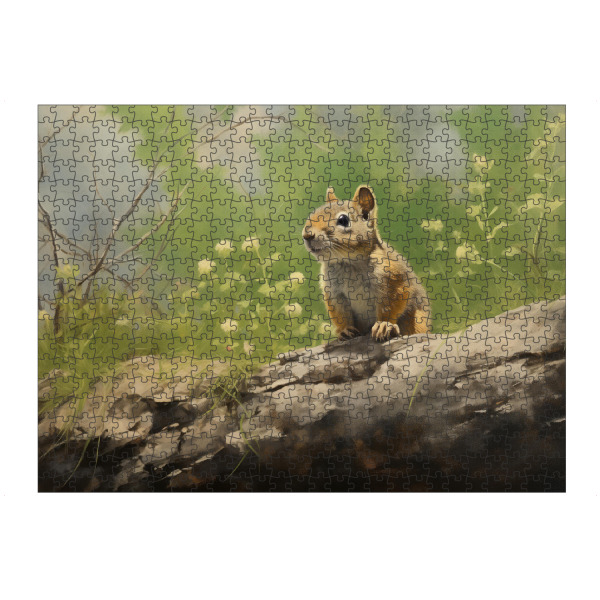 artboxONE Puzzle "Cute squirrel on a trunk" artboxONE - Natur,Tiere