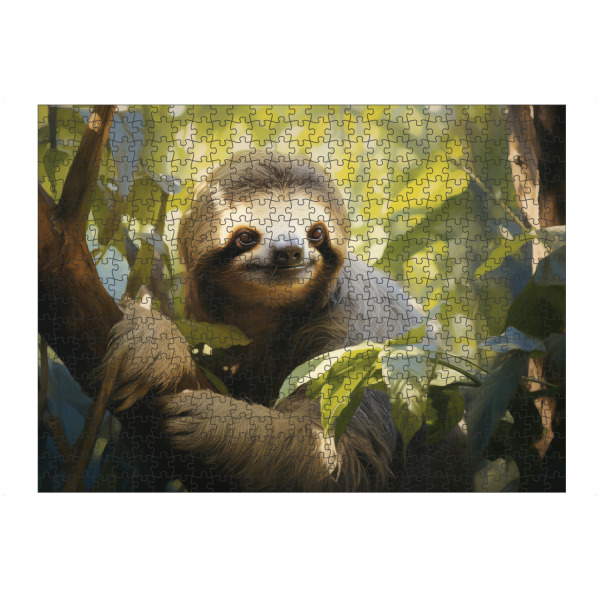 artboxONE Puzzle "Glückliches Faultier" artboxONE - Natur,Tiere