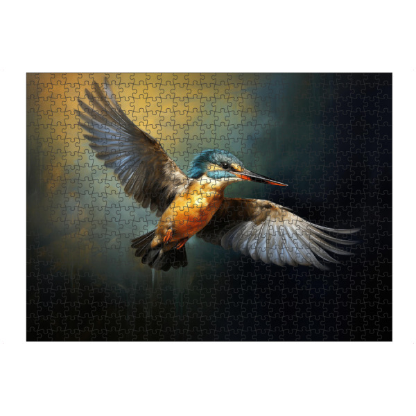 artboxONE Puzzle "Fliegender Eisvogel" artboxONE - Natur,Tiere