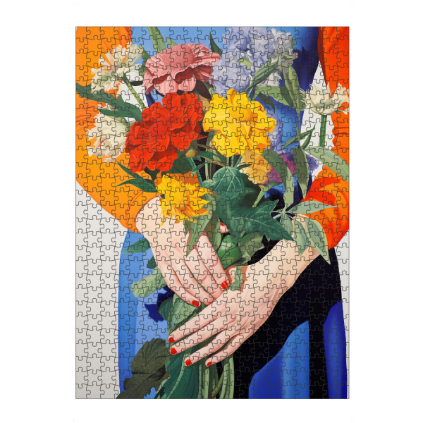 Puzzle Ravensburger "Blumengruß" artboxONE - Natur,Floral,Menschen