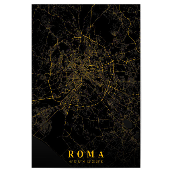 Poster 30x20 cm "CityMap von Rom" artboxONE - Städte / Rom,Kartografie