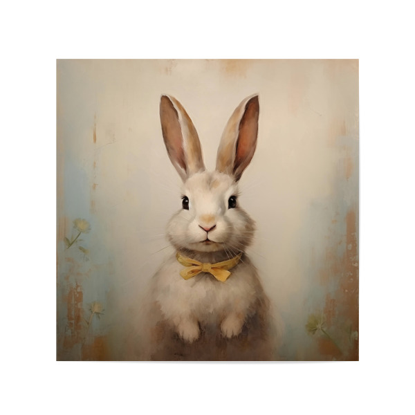 Poster 20x20 cm "Süßes Kaninchen" artboxONE - Natur,Tiere,Abstrakt
