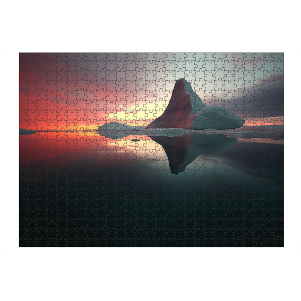 Puzzle Ravensburger "Eisberge nach Sonnenuntergang" artboxONE - Natur,Reise / Strand und Meer