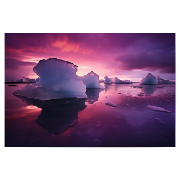 Poster "Eisstrand Jokulsarlon" artboxONE - Natur,Reise / Strand und Meer