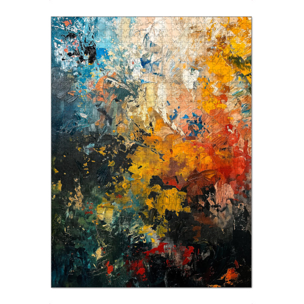 Puzzle Ravensburger "Abstrakte Ölpinselstriche" artboxONE - Abstrakt - Abstrakt,Kunst,Pinsel,Leinwand,Farbe,öl,Malerei,Striche,Lebendig