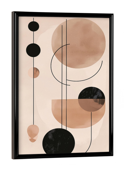 Poster mit schwarzem Rahmen "Bohemian Formen" artboxONE - Abstrakt,Architektur,Geometrie