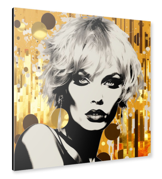 Alu-Dibond "PARTY-GLAMOUR-GIRL" 30x30 cm artboxONE