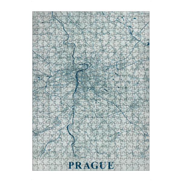 artboxONE Puzzle "Vintage Map Prag" artboxONE - Städte / Prag,Kartografie