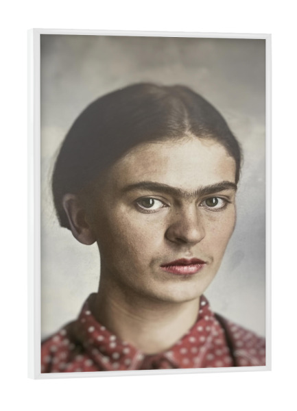 Poster mit weißem Rahmen "Frida Girl" artboxONE - Menschen